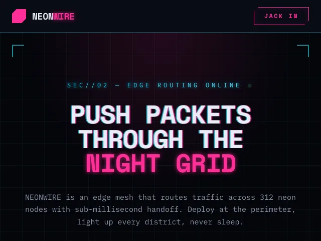Nightcity website preview