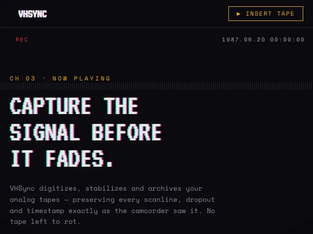 Tracking website preview