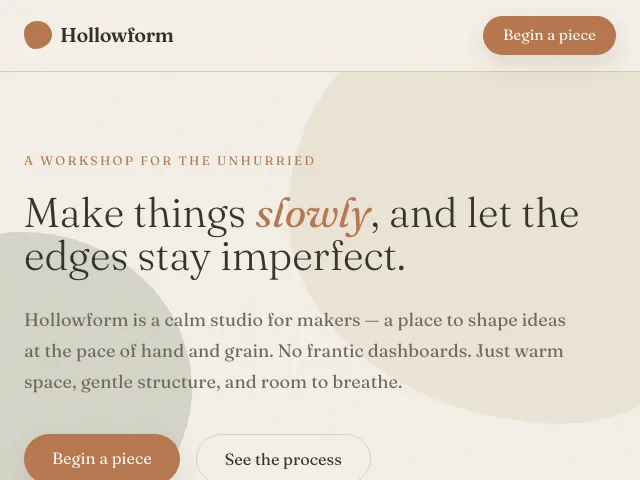 Driftwood website preview