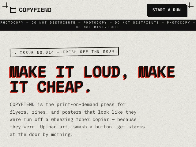 Xerox website preview