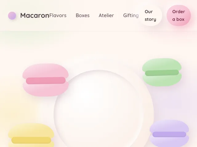 Macaron website preview