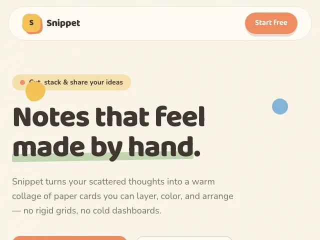 Papercraft website preview