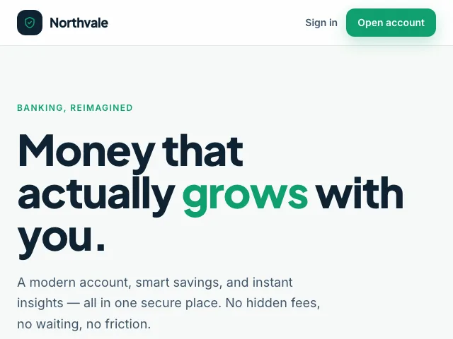 Vault website preview