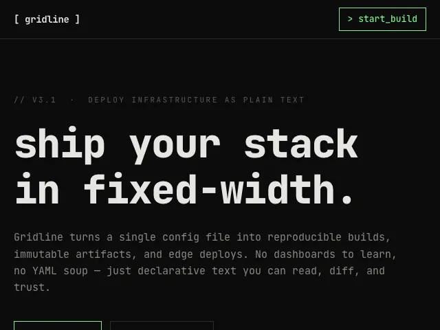 Monoblock website preview