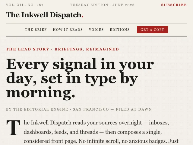 Broadsheet website preview