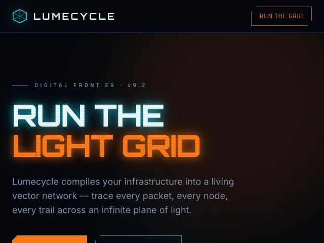 Gridrunner website preview