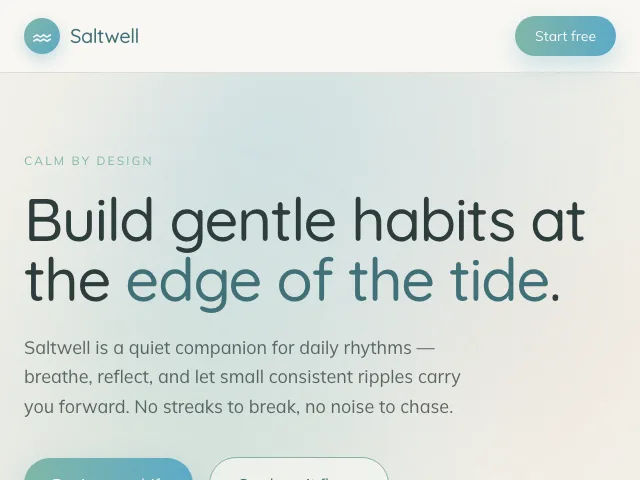 Tidepool website preview
