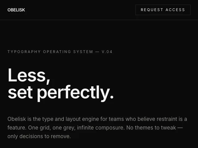 Monolith website preview