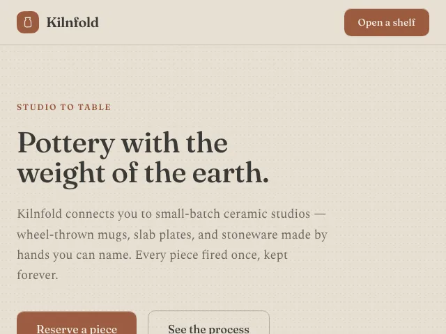 Stoneware website preview